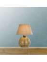 Searchlight® I Настолна лампа Devon, перфорирана шампанско с почти бял цвят I 1 x E27 - EU65420CP - 5