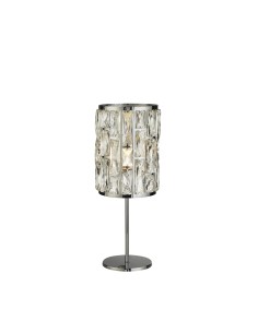 Searchlight® I Настолна лампа Bijou - хромиран метал и кристално стъкло I 1 x E14 - EU6584CC - Цена | LEDs4economy