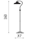Searchlight® I Лампион Bistro III - сатенено сребриста и стъкло в стил Holphane I 1 x E27 - EU7184SS - 4
