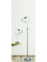 Searchlight® I Лампион Bistro III - сатенено сребриста и стъкло в стил Holphane I 1 x E27 - EU7184SS - 5