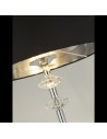 Searchlight® I Лампион Ontario - хромиран метал и черен текстилен абажур I 1 x E27 - EU7650CC - 3