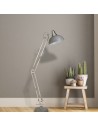 Searchlight® I Работна лампа Goliath - хром и сив метал I 1 x E27 - EU8082GY - 5