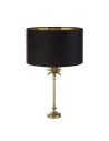 Searchlight® I Настолна лампа Palm - сатенен месинг и черен кадифен абажур I 1 x E27 - EU81212BK - 2