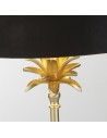 Searchlight® I Настолна лампа Palm - сатенен месинг и черен кадифен абажур I 1 x E27 - EU81212BK - 3