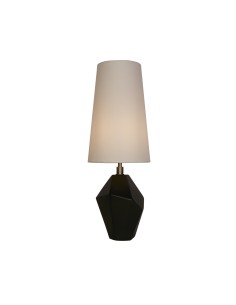 Searchlight® I Настолна лампа Apex, античен месинг, метал, черна смола, бяло I 1 x E27 - EU88250BK - Цена | LEDs4economy