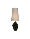 Searchlight® I Настолна лампа Apex, античен месинг, метал, черна смола, бяло I 1 x E27 - EU88250BK