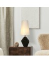 Searchlight® I Настолна лампа Apex, античен месинг, метал, черна смола, бяло I 1 x E27 - EU88250BK - 5