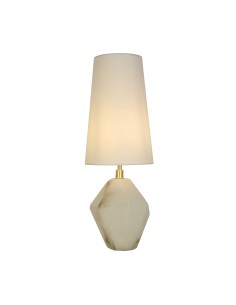 Searchlight® I Настолна лампа Apex, сатениран месинг, метал, бяла смола, бяло I 1 x E27 - EU88250WH - Цена | LEDs4economy