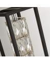 Searchlight® I Лампион Elevator - матово черна рамка и кристален център I 1 x LED - EU89563BK - 3