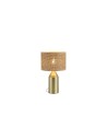 Searchlight® I Настолна лампа Pheobe, златист метал с абажур от ратан I 1 x E27 - EU89745GO