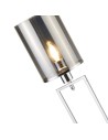 Searchlight® I Лампион Catalina - хромиран метал и опушено стъкло I 1 x E27 - EU9053CC - 3