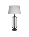 Searchlight® I Chic Настолна лампа - черен метал с бял абажур I 1 x E27 - EU91101WH - 2