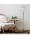 Searchlight® I Лампион Adjustable Floor - Античен месинг, метал и стъкло Scavo I 1 x E27 - EU9122AB - 4