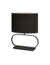 Searchlight® I Sleek настолна лампа - черен метал с черен абажур I 1 x E27 - EU92101BK