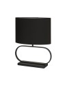 Searchlight® I Sleek настолна лампа - черен метал с черен абажур I 1 x E27 - EU92101BK - 2