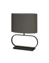 Searchlight® I Sleek настолна лампа - черен метал със сив абажур I 1 x E27 - EU92101GY - 2