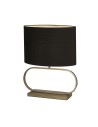 Searchlight® I Sleek настолна лампа - бронзов метал с черен абажур I 1 x E27 - EU92102BK