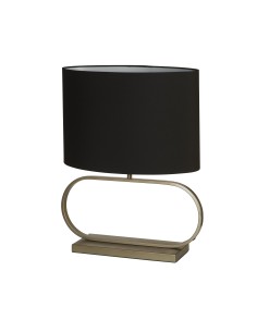 Searchlight® I Sleek настолна лампа - бронзов метал с черен абажур I 1 x E27 - EU92102BK - Цена | LEDs4economy 2