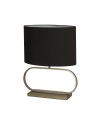 Searchlight® I Sleek настолна лампа - бронзов метал с черен абажур I 1 x E27 - EU92102BK - 2