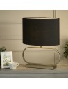 Searchlight® I Sleek настолна лампа - бронзов метал с черен абажур I 1 x E27 - EU92102BK - 5