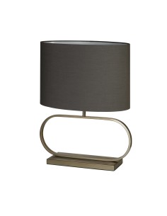 Searchlight® I Sleek настолна лампа - бронзов метал със сив абажур I 1 x E27 - EU92102GY - Цена | LEDs4economy 2