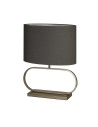 Searchlight® I Sleek настолна лампа - бронзов метал със сив абажур I 1 x E27 - EU92102GY - 2