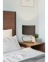 Searchlight® I Sleek настолна лампа - бронзов метал със сив абажур I 1 x E27 - EU92102GY - 5