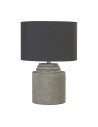 Searchlight® I Настолна лампа Zara - циментова основа и текстилен абажур I 1 x E14 - EU9260GY - 2