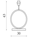 Searchlight® I Основа за настолна лампа - бронзов метал I 1 x E27 - EU93101-1BZBO - 2