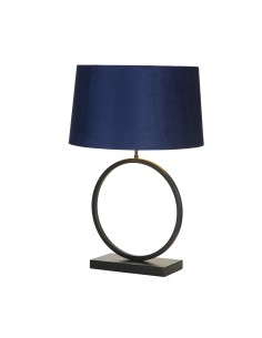 Searchlight® I Настолна лампа Elegant - матово черно метално покритие с тъмносин абажур I 1 x E27 - EU93101AZ - Цена | LEDs4econ