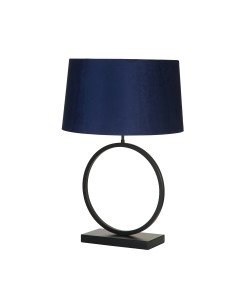 Searchlight® I Настолна лампа Elegant - матово черно метално покритие с тъмносин абажур I 1 x E27 - EU93101AZ - Цена | LEDs4econ 2