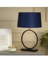 Searchlight® I Настолна лампа Elegant - матово черно метално покритие с тъмносин абажур I 1 x E27 - EU93101AZ - 5