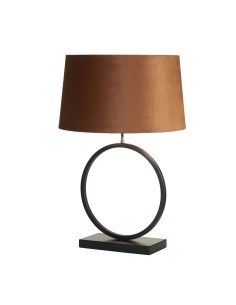 Searchlight® I Настолна лампа Elegant - матово черно метално покритие с абажур от изгорял оранжев цвят I 1 x E27 - EU93101OR - Ц