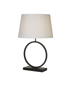 Searchlight® I Настолна лампа Elegant - матово черно метално покритие с бял абажур I 1 x E27 - EU93101WH - Цена | LEDs4economy