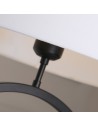 Searchlight® I Настолна лампа Elegant - матово черно метално покритие с бял абажур I 1 x E27 - EU93101WH - 3