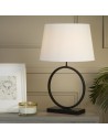 Searchlight® I Настолна лампа Elegant - матово черно метално покритие с бял абажур I 1 x E27 - EU93101WH - 5