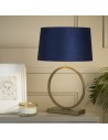 Searchlight® I Настолна лампа Elegant - бронзов метал с тъмносин абажур I 1 x E27 - EU93102AZ - 5