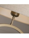 Searchlight® I Настолна лампа Elegant - бронзов метал с естествен абажур I 1 x E27 - EU93102NA - 3