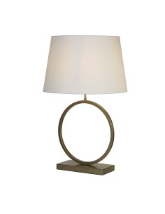 Searchlight® I Настолна лампа Elegant - бронзов метал с бял абажур I 1 x E27 - EU93102WH - Цена | LEDs4economy