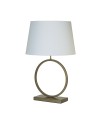 Searchlight® I Настолна лампа Elegant - бронзов метал с бял абажур I 1 x E27 - EU93102WH - 2