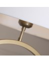 Searchlight® I Настолна лампа Elegant - бронзов метал с бял абажур I 1 x E27 - EU93102WH - 3