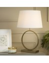 Searchlight® I Настолна лампа Elegant - бронзов метал с бял абажур I 1 x E27 - EU93102WH - 5