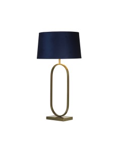 Searchlight® I Настолна лампа Modish - бронзов метал с тъмносин абажур I 1 x E27 - EU94102AZ - Цена | LEDs4economy