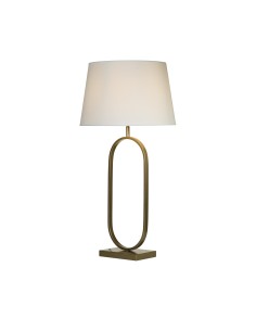 Searchlight® I Настолна лампа Modish - бронзов метал с бял абажур I 1 x E27 - EU94102WH - Цена | LEDs4economy