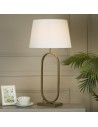 Searchlight® I Настолна лампа Modish - бронзов метал с бял абажур I 1 x E27 - EU94102WH - 5