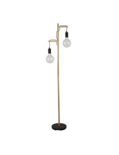 Searchlight® I Лампион Woody - естествено дърво и черен метал I 2 x E27 - EU95041-2BR - Цена | LEDs4economy 2
