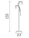 Searchlight® I Лампион Woody - естествено дърво и черен метал I 2 x E27 - EU95041-2BR - 4