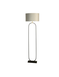 Searchlight® I Лампион Modish от черен метал със светло сив абажур I 1 x E27 - EU95101GY - Цена | LEDs4economy