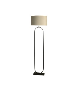 Searchlight® I Лампион Modish - Черен метал с бежов абажур I 1 x E27 - EU95101TA - Цена | LEDs4economy 2