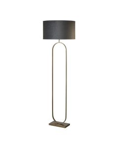 Searchlight® I Лампион Modish от бронзов метал с тъмносив абажур I 1 x E27 - EU95102DGY - Цена | LEDs4economy 2